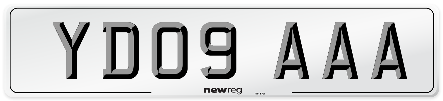 YD09 AAA Number Plate from New Reg